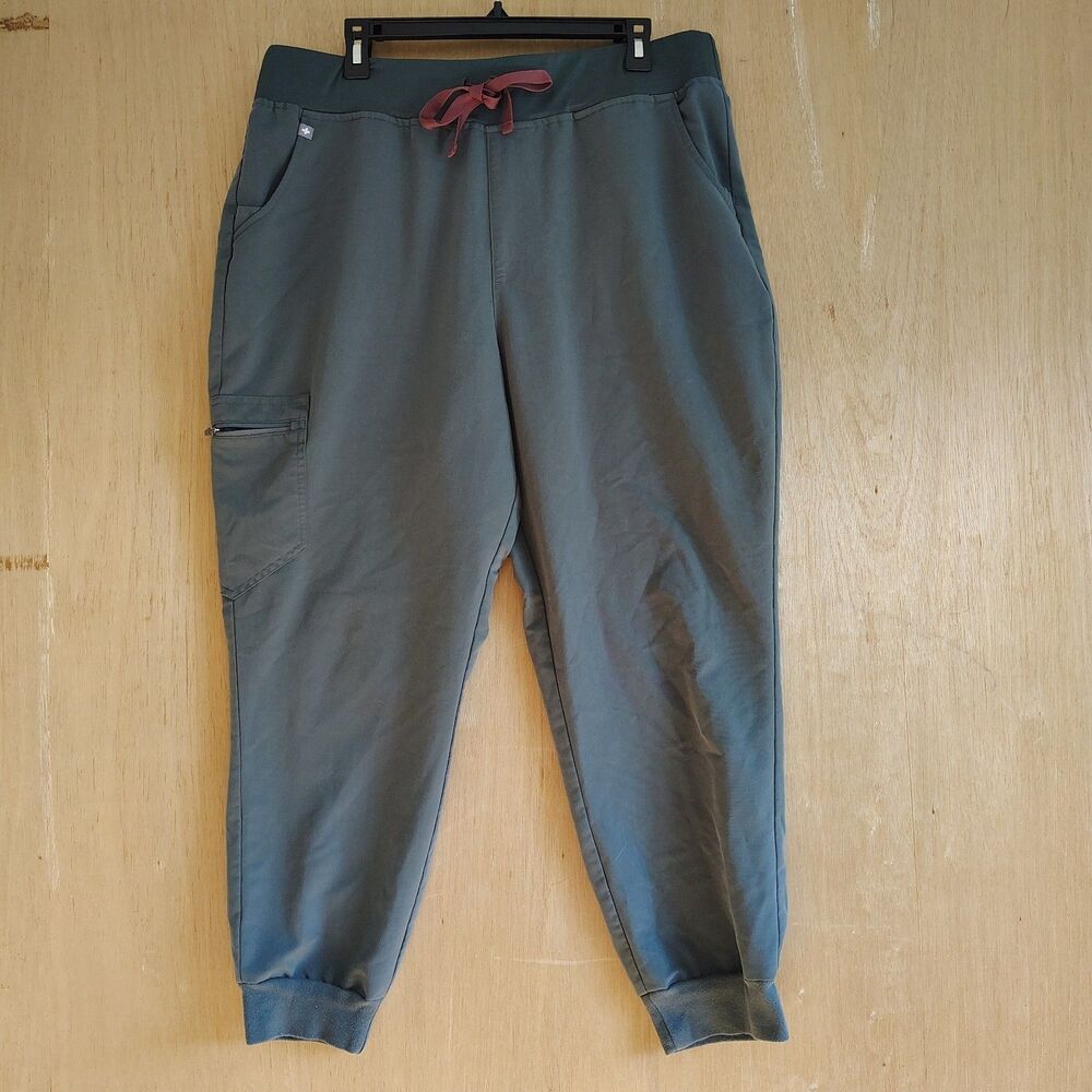 FIGS Technical Collection Pants Womens XL Petite Green Jogger Scrub W20SW202BP